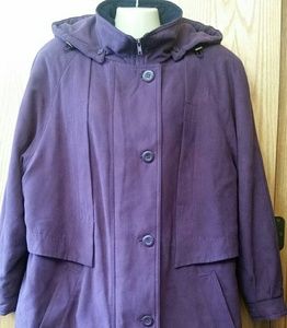 Forecaster Sport Purple Quilted Jacket Coat Hood